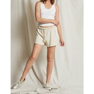 Perfect White Tee Layla Shorts Sugar XS NWT French Terry Loungewear Minimal